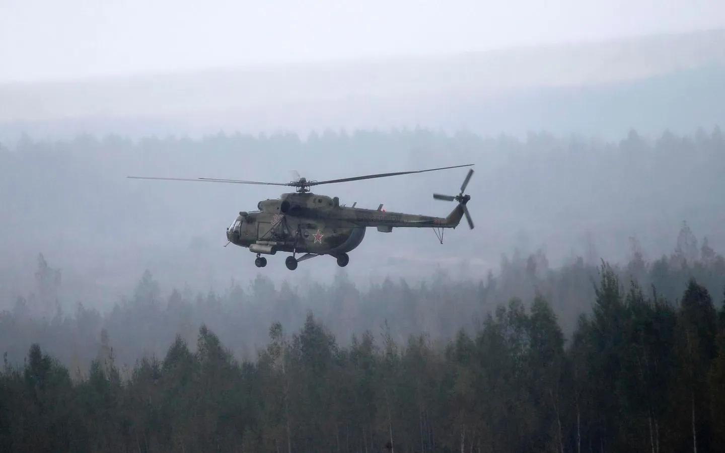 В России разбился военный вертолет с экипажем